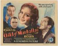 5j1252 CHILD OF MANHATTAN TC 1933 Nancy Carroll is unwed & pregnant, Preston Sturges play, rare!