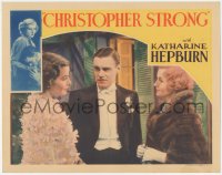 5j1376 CHRISTOPHER STRONG LC 1933 Colin Clive between Katharine Hepburn & Billie Burke, ultra rare!