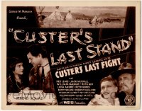 5j1255 CUSTER'S LAST STAND chapter 12 TC 1936 serial based on historical events leading up to battle!