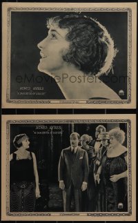 5j1635 DAUGHTER OF LUXURY 2 LCs 1922 great images of gorgeous Agnes Ayres, ultra rare!