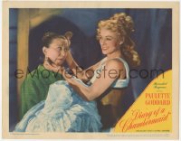 5j1392 DIARY OF A CHAMBERMAID LC 1946 sexy Paulette Goddard smiling at pre-Granny Irene Ryan!