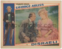 5j1394 DISRAELI LC 1929 great close up of George Arliss & beautiful Joan Bennett, ultra rare!