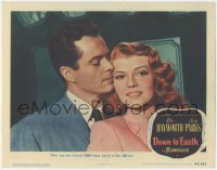 5j1397 DOWN TO EARTH LC #7 1946 Larry Parks is the 2001st man sexy Rita Hayworth has kissed!