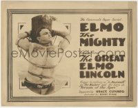 5j1263 ELMO THE MIGHTY TC 1919 Elmo Lincoln, known to millions as Tarzan of the Apes, ultra rare!