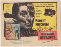 5j1270 FOREIGN INTRIGUE TC 1956 Robert Mitchum is the hunted, secret agents are the hunters!