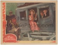 5j1405 GIRL OF THE GOLDEN WEST LC 1938 Jeanette MacDonald's stage held up by masked bandit, rare!