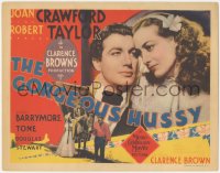 5j1273 GORGEOUS HUSSY TC 1936 pretty Washington socialite Joan Crawford & young Robert Taylor!