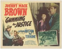 5j1274 GUNNING FOR JUSTICE TC 1948 Johnny Mack Brown, Raymond Hatton, Max Terhune, Evelyn Finley