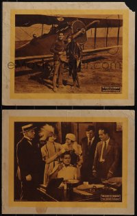 5j1637 HE LOOPS TO CONQUER 2 LCs 1924 bi-plane pilot Billy Sullivan, Leather Pushers, ultra rare!