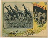 5j1417 HUNTING BIG GAME IN AFRICA LC 1922 with gun & camera, first time giraffes recorded, rare!