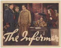 5j1420 INFORMER LC 1935 John Ford, pretty Heather Angel accuses Victor McLaglen, Wallace Ford!