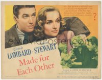 5j1290 MADE FOR EACH OTHER TC 1940s beautiful Carole Lombard & James Stewart with baby, ultra rare!