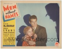 5j1430 MEN WITHOUT NAMES LC 1935 government agent Fred MacMurray & Madge Evans by creepy shadow!