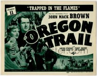 5j1299 OREGON TRAIL chapter 11 TC 1939 Johnny Mack Brown, western serial, Trapped in the Flames!