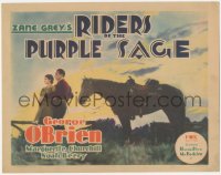 5j1309 RIDERS OF THE PURPLE SAGE TC 1931 George O'Brien, Marguerite Churchill, Zane Grey, very rare!