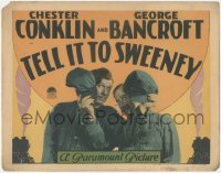 5j1321 TELL IT TO SWEENEY TC 1927 railroad workers Chester Conklin & George Bancroft, ultra rare!