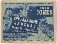 5j1333 WHITE EAGLE chapter 14 TC 1941 Buck Jones, Columbia western serial, The Fake Army General!