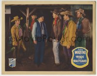 5j1463 WINDS OF THE WASTELAND LC 1936 Pony Express rider John Wayne w/ Lane Chandler, Art Mix, rare!