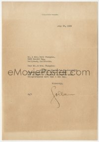 5j0044 COLLEEN MOORE signed letter 1925 on her stationery thanking couple for sending her flowers!