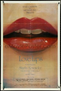 5j1051 LOVE LIPS 1sh 1976 art of sexy teenage love child Laurien Dominique's lips by Chet Collum!