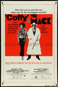 5j1056 MACK/COFFY 1sh 1973 AIP blaxploitation double-bill, Max Julien & Pam Grier!