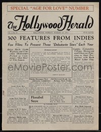 5j0527 HOLLYWOOD HERALD exhibitor magazine August 24, 1931 Howard Hughes' The Age For Love, rare!