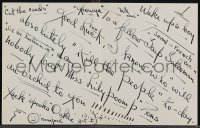 5j0139 JACK OAKIE signed letter 1940s telling Lily Pons she will absolutely kill the people today!