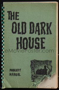 5j0469 OLD DARK HOUSE spiral-bound English publicity manual 1962 William Castle, for theater owners!