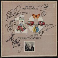 5j0298 PETER PAUL & MARY signed record sleeve 1970 by Peter Yarrow, Noel Paul Stookey, & Mary Travers