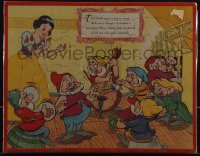 5j0457 SNOW WHITE & THE SEVEN DWARFS 11x14 Jaymar jigsaw puzzle 1952 they're all in a festive mood!