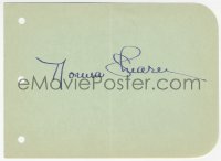 5j0224 NORMA SHEARER signed 4x6 album page 1930s it can be framed with a repro photo!