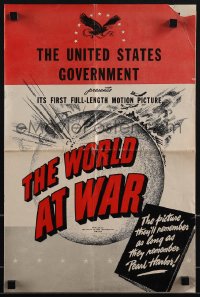 5j0556 WORLD AT WAR pressbook 1942 United States Government's first full-length movie, ultra rare!