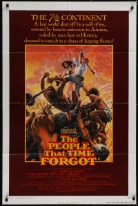 5j1096 PEOPLE THAT TIME FORGOT 1sh 1977 Edgar Rice Burroughs, a lost continent shut off by ice!