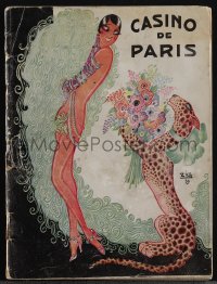 5j1664 CASINO DE PARIS French souvenir program book 1930 Zig art of nude Josephine Baker, rare!