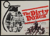 5j0567 DIRTY DOZEN souvenir program book 1967 Charles Bronson, Jim Brown, Lee Marvin, cool & rare!