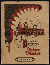 5j0574 TULARE THEATRE souvenir program book 1927 from when it first opened, cool deco theater!