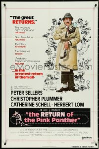 5j1120 RETURN OF THE PINK PANTHER style B 1sh 1975 Peter Sellers as Inspector Jacques Clouseau!