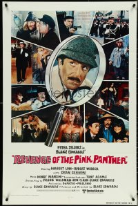 5j1121 REVENGE OF THE PINK PANTHER int'l 1sh 1978 many images of wacky Peter Sellers in disguises!