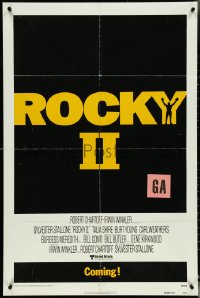 5j1133 ROCKY II advance 1sh 1979 Sylvester Stallone & Carl Weathers, boxing sequel!