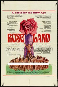 5j1137 ROSE LAND 1sh 1971 C.F. Hobbs, wild completely suggestive, different sexploitation artwork!