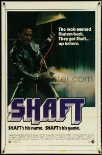 5j1150 SHAFT 1sh 1971 classic image of Richard Roundtree, hotter than Bond, cooler than Bullitt