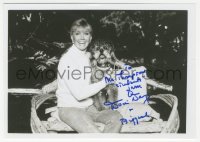 5j0261 DORIS DAY signed 5x7 REPRO photo 1980s the legendary actress smiling with her dog Biggest!