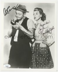 5j0265 HONEYMOONERS signed 8x10 REPRO photo 1980s by BOTH Art Carney AND Joyce Randolph!