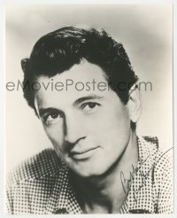 5j0278 ROCK HUDSON signed 8x10 REPRO photo 1980s head & shoulders portrait of the handsome star!