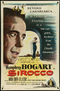 5j1157 SIROCCO 1sh 1951 Humphrey Bogart goes beyond Casablanca in Damascus!