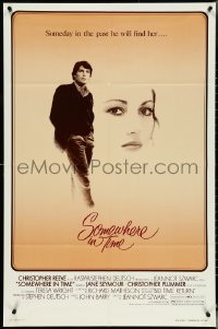 5j1163 SOMEWHERE IN TIME 1sh 1980 Christopher Reeve, art of Jane Seymour, cult classic!