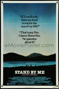 5j1170 STAND BY ME 1sh 1986 Phoenix, Feldman, O'Connell, Wheaton, Sutherland, cherry Pez, rated!