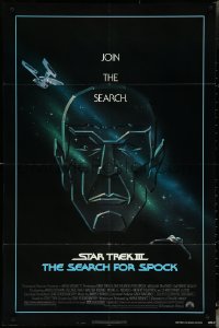 5j1172 STAR TREK III 1sh 1984 The Search for Spock, art of Leonard Nimoy by Huyssen & Huerta!