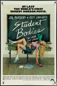 5j1179 STUDENT BODIES 1sh 1981 sex kills, gruesome Morgan Kane high school horror art!