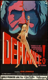 5j0478 DEFIANCE OF GOOD half subway 1974 nude Jean Jennings, really cool wild sexy artwork!